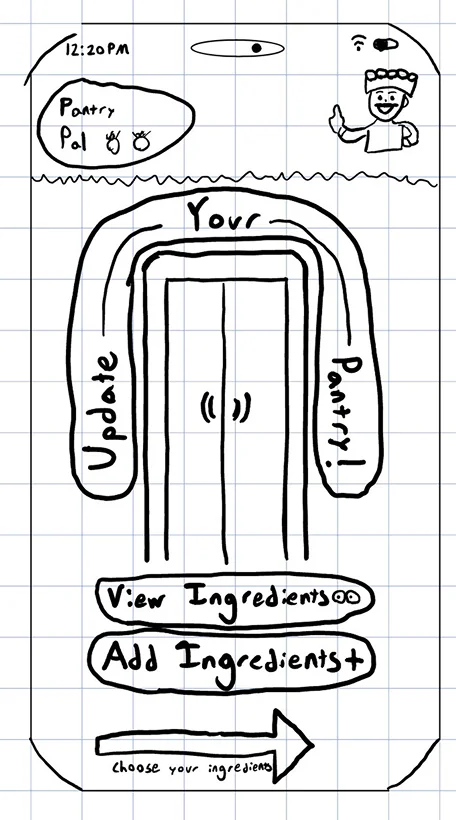 Wireframe two — the add-then-select portal