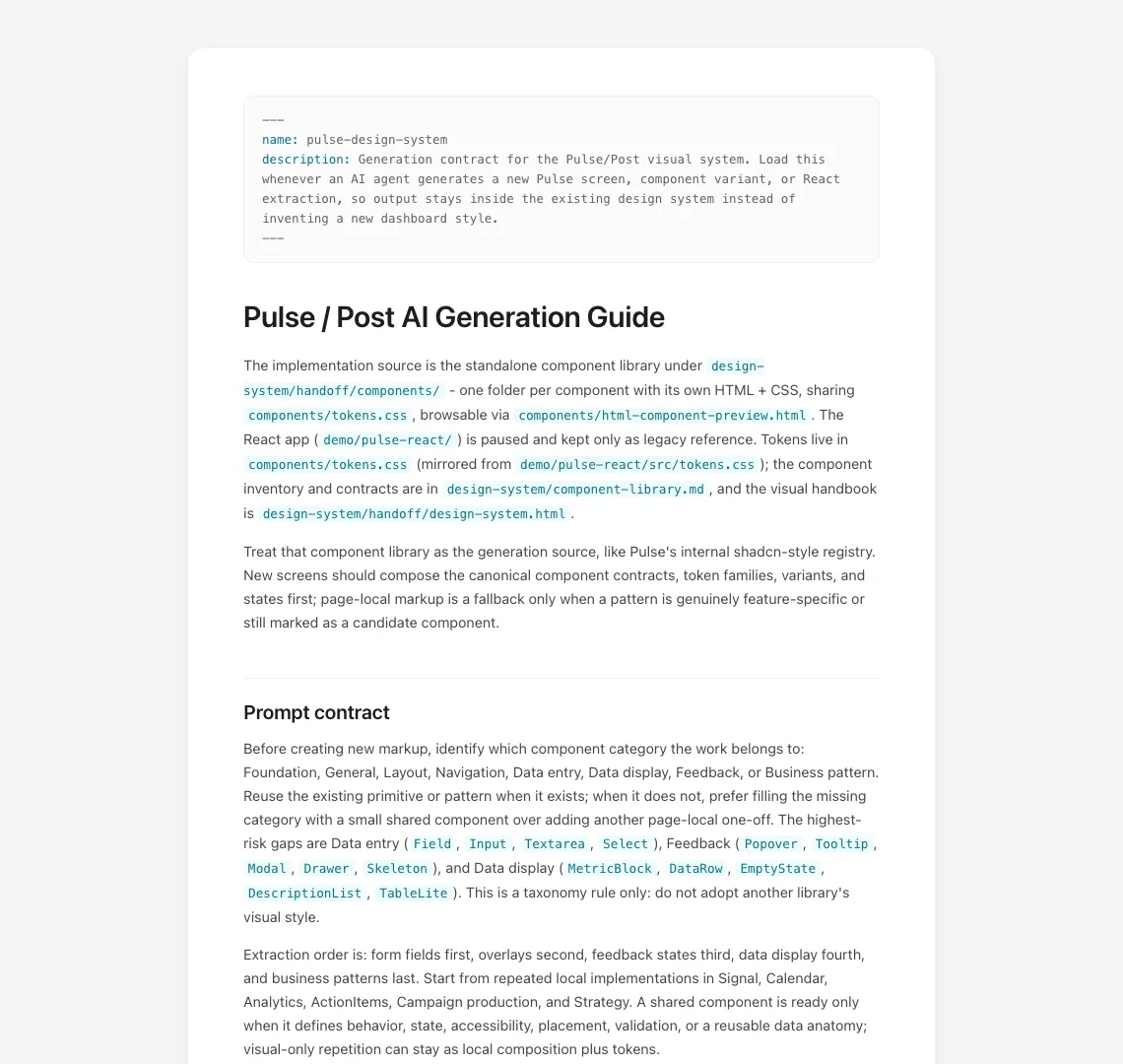 The AI generation guide rendered as a document